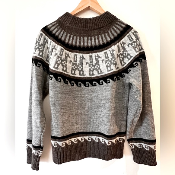 ÀCHEVAL PAMPA Norte intarsia llama and wool-blend sweater. Size S. Never worn. - Picture 4 of 7